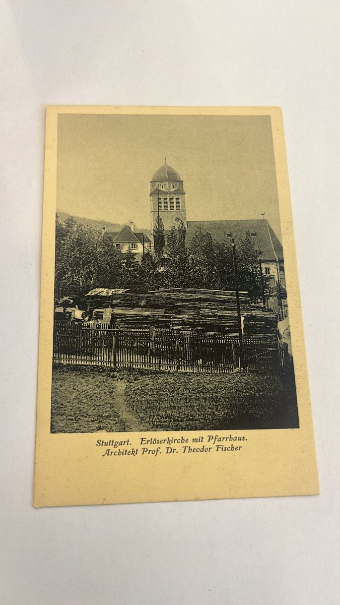 Cartoline postali: Alte Ansichtskarte Stuttgart, Erlöserkirche, selten! – Usato da Muttenz venduto da Totkel