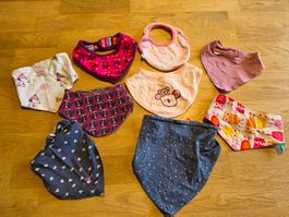 9 Baby Halstücher Lätzchen Sabberlatz