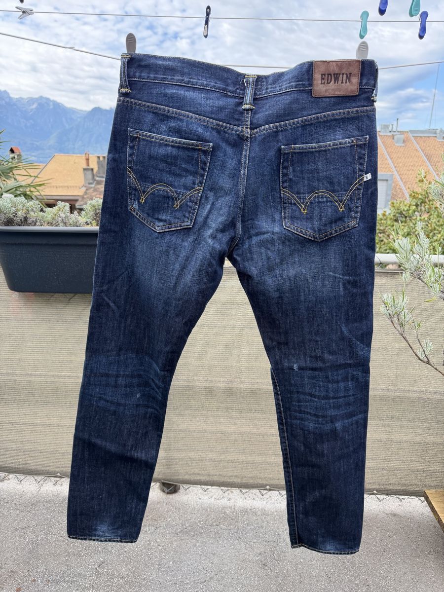 Edwin Jeans: Edwin ED-80 / slim tapered/ 33 x 32 – Usato da La Tour-de-Peilz venduto da manattma 3
