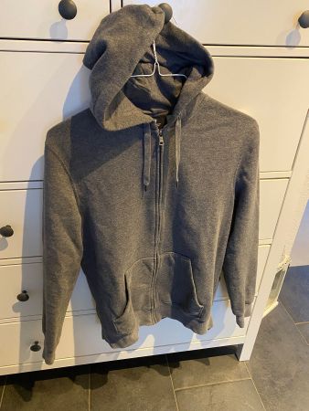 H&M  Kapuzenjäckli Gr. S, Grau meliert,