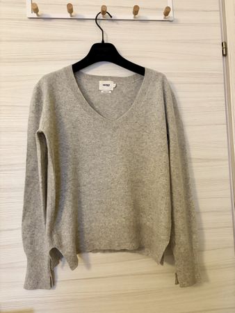 NOTSHY 100% Cashmere Sweater - Size S - Light Grey