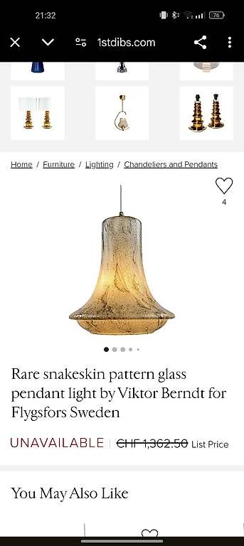 Lampade: Swedish vintage Design lampe 70s – Usato da Zürich venduto da style-and-design.zh 3