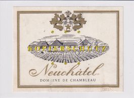 Etikette für Wein - Neuchâtel (Domaine de Chambleu) /bd