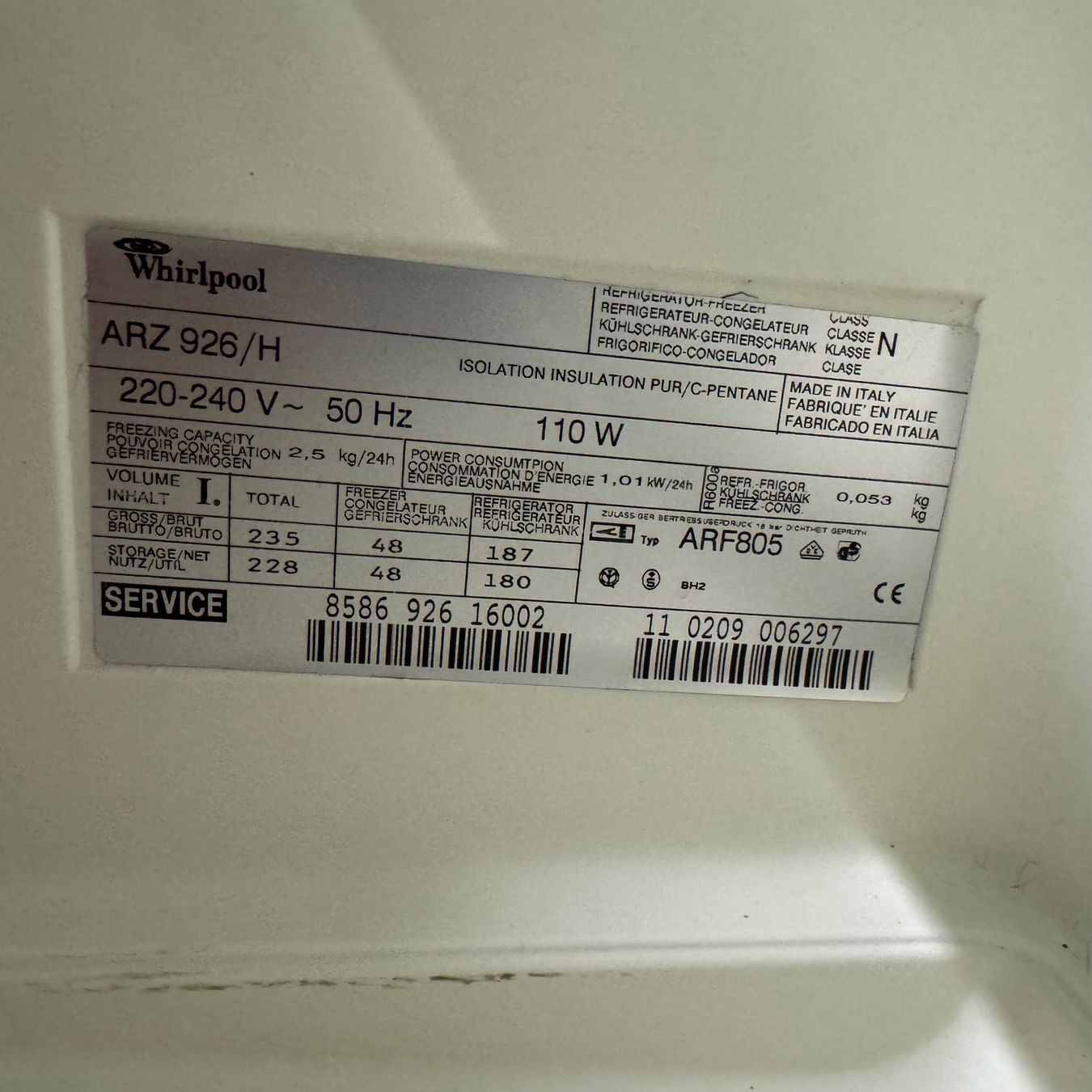 Whirlpool Kühlschrank: Frigo Whirlpool – Gebraucht aus La Chaux-de-Fonds von _x.c_4 6