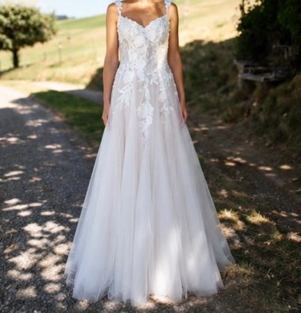 Brautkleid A-Linie 36 wie Neu