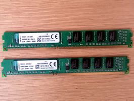 4 GB RAM (2x2 GB) Kingston DDR3 -1333 PC3-10600
