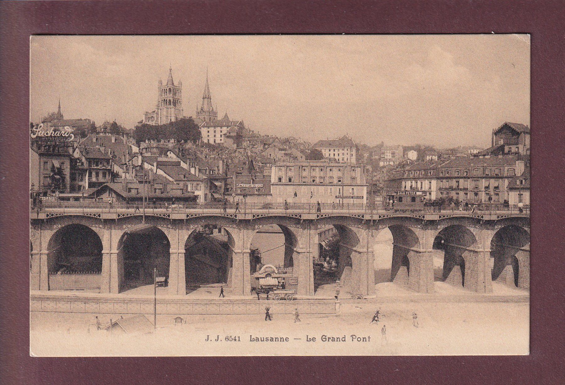 Cartoline postali: LAUSANNE - Grand Pont - Tram – Usato da Pully venduto da nicecards