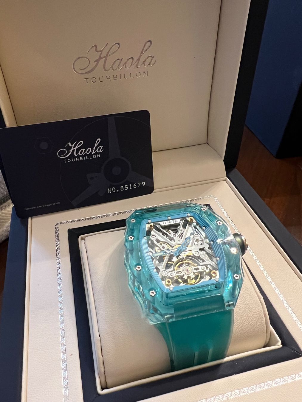Orologi: HAOFA Blue Crystal / Automatic Watch - Rare – Nuovo (secondo la descrizione) da Derendingen venduto da MDPshopandmore 1