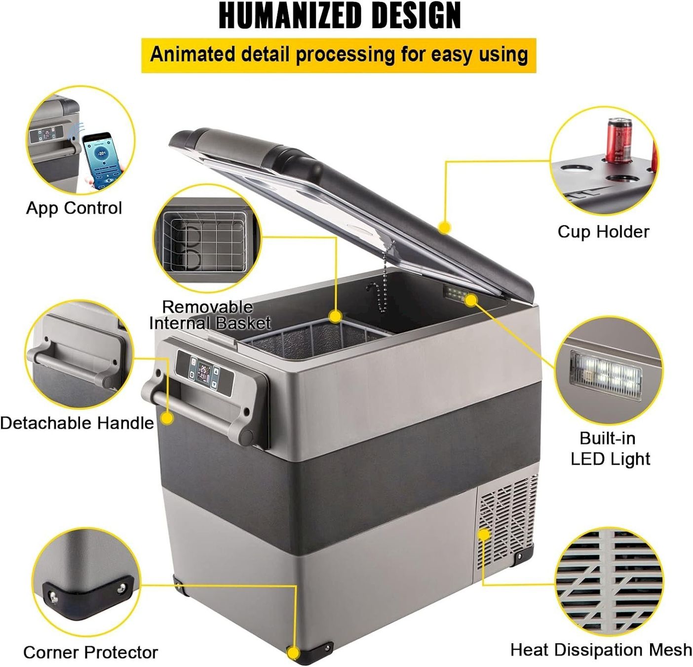 Frigoriferi & Refrigeratori: VEVOR Kompressor 55L Kühlbox – Nuovo e nell'imballaggio originale da Bottighofen venduto da zaap 4