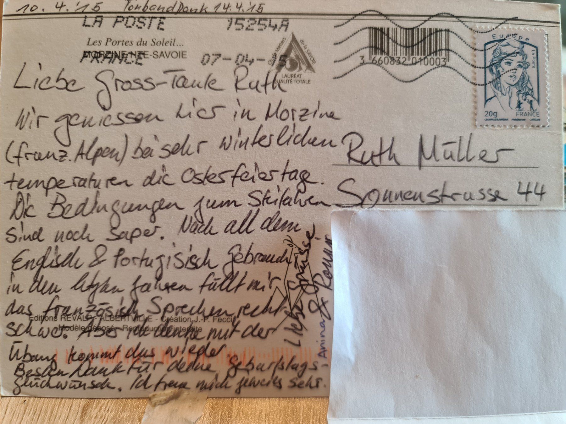 Cartoline postali: Ansichtskarte Morzine Frankreich – Usato da Dintikon venduto da Vexi 1