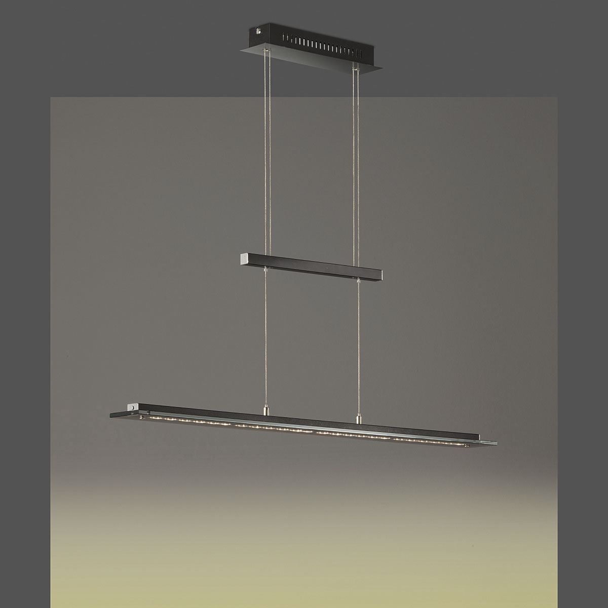 Lampadari & plafoniere: LED Pendelleuchte, Schwarz, 88 cm Länge – Nuovo (secondo la descrizione) da Kreuzlingen venduto da Smart-Light 3