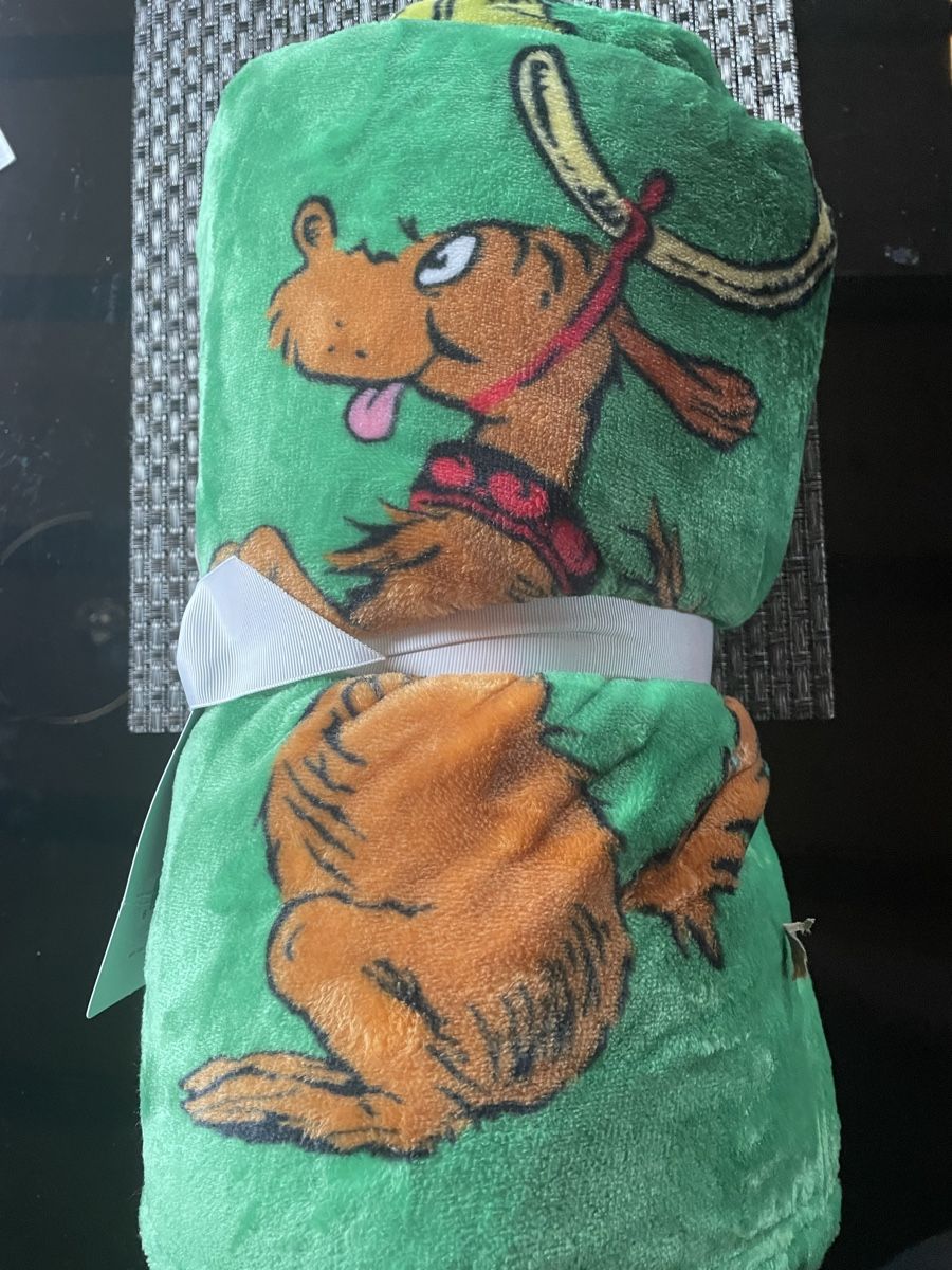 Coperte: Grinch Throw Blanket - NEW, Festive Winter Decor! – Nuovo e nell'imballaggio originale da Buttikon SZ venduto da trzurigo 2