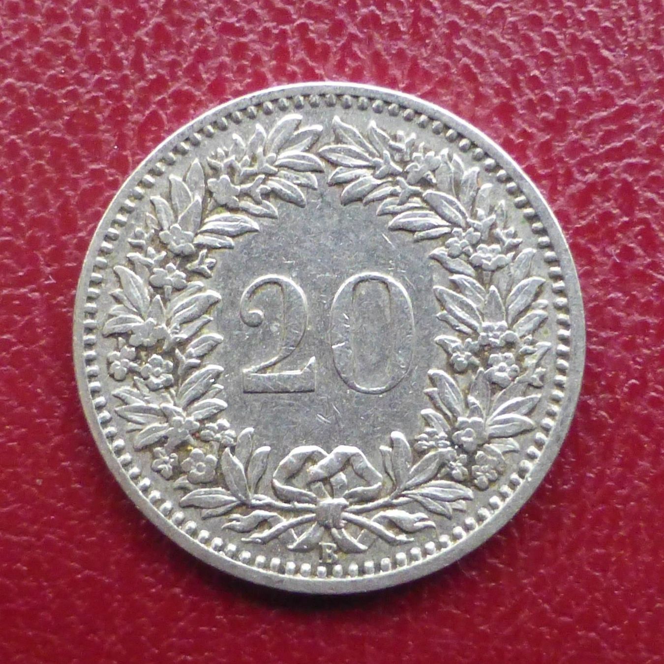 Tutti le monete: 20 Rappen - Jahrgang 1908 – Usato da Basel venduto da Falconis 1