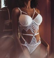 Erotik 2-Teiler / sexy BH + Höschen uni weiss Gr. S - NEU!