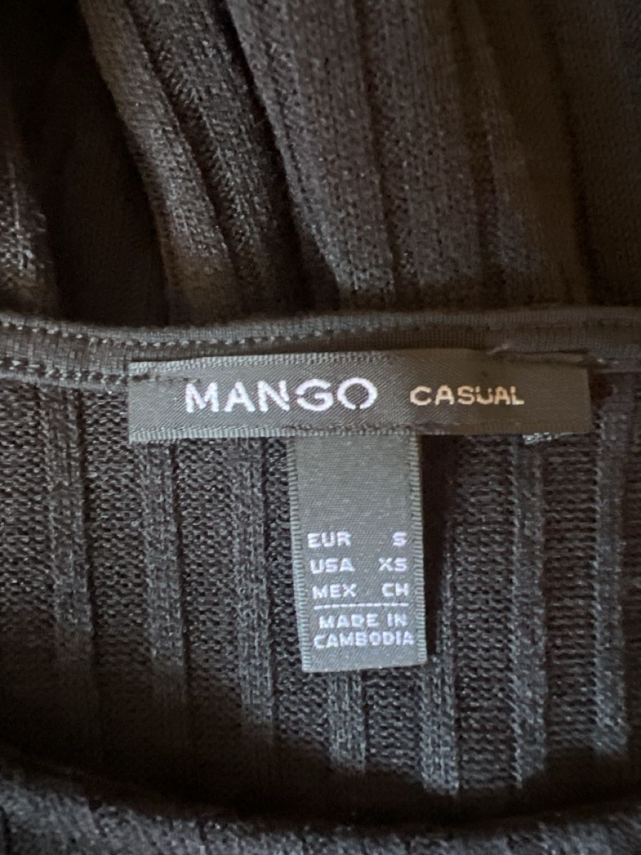Mango Kleider: Schwarzes Mango Kleid, Rippstrick, Gr.XS – Gebraucht aus Linden von Annelie12 4