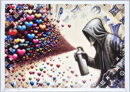 Death NYC Ltd Ed Pop Art Druck " Banksy Style