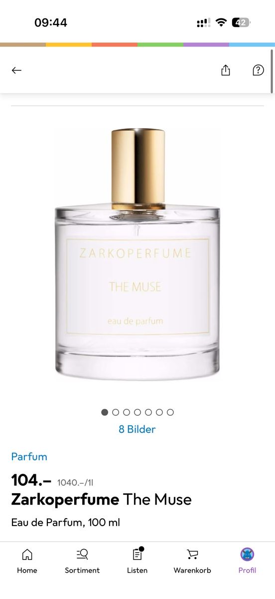 Zarkoperfume Parfum & Eau de Toilette: ZARKOPARFUME THE MUSE – Gebraucht aus Bülach von nme_j699