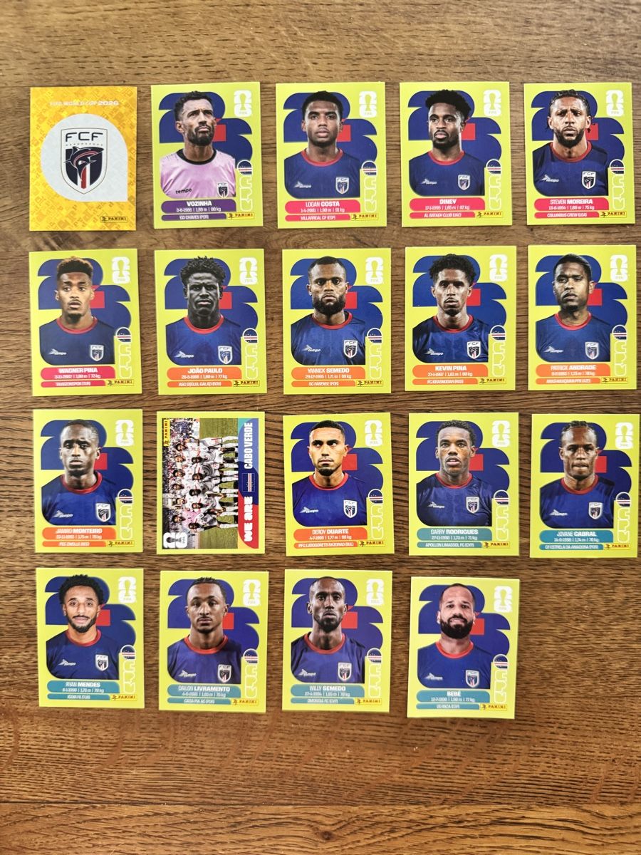 Panini Carte collezionabili: Cap Verde CPV Panini WM 2026 – Nuovo (secondo la descrizione) da Emmenbrücke venduto da Lukee1901