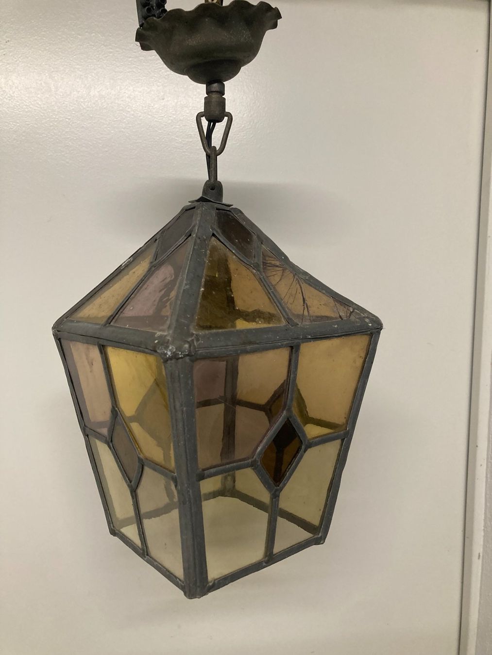 Lampadari & plafoniere: Schöne alte Glaslampe, Fenster-Look – Usato da Kaufdorf venduto da Bensq