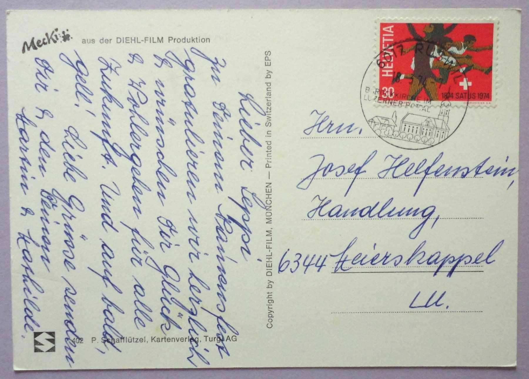 Cartoline postali: Mecki - Es lebe die Gemütlichkeit – Usato da Fétigny venduto da Billy2miny 1