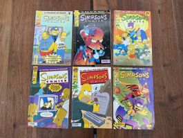 Simpsons Comics 6 Hefte Nummern 36 37 38 39 66 67