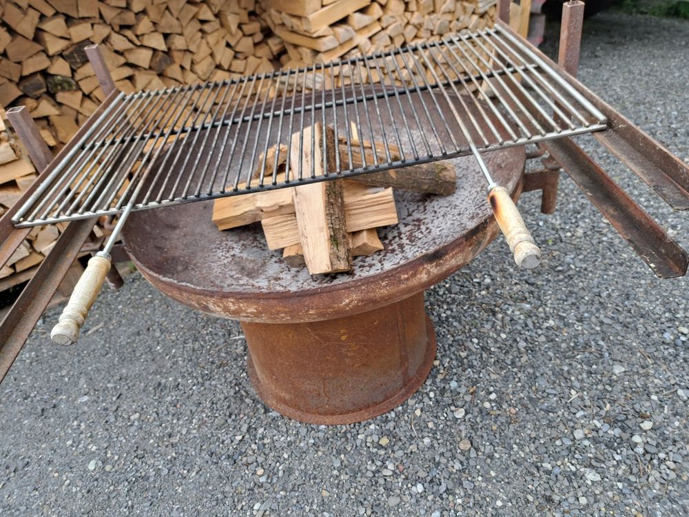 Funkenschutzhaube Für Feuerschalen – 79 Cm Durchmesser, Siebgewebe, Rohstahl | Made In Poland, Witterungsbeständig & Sicher