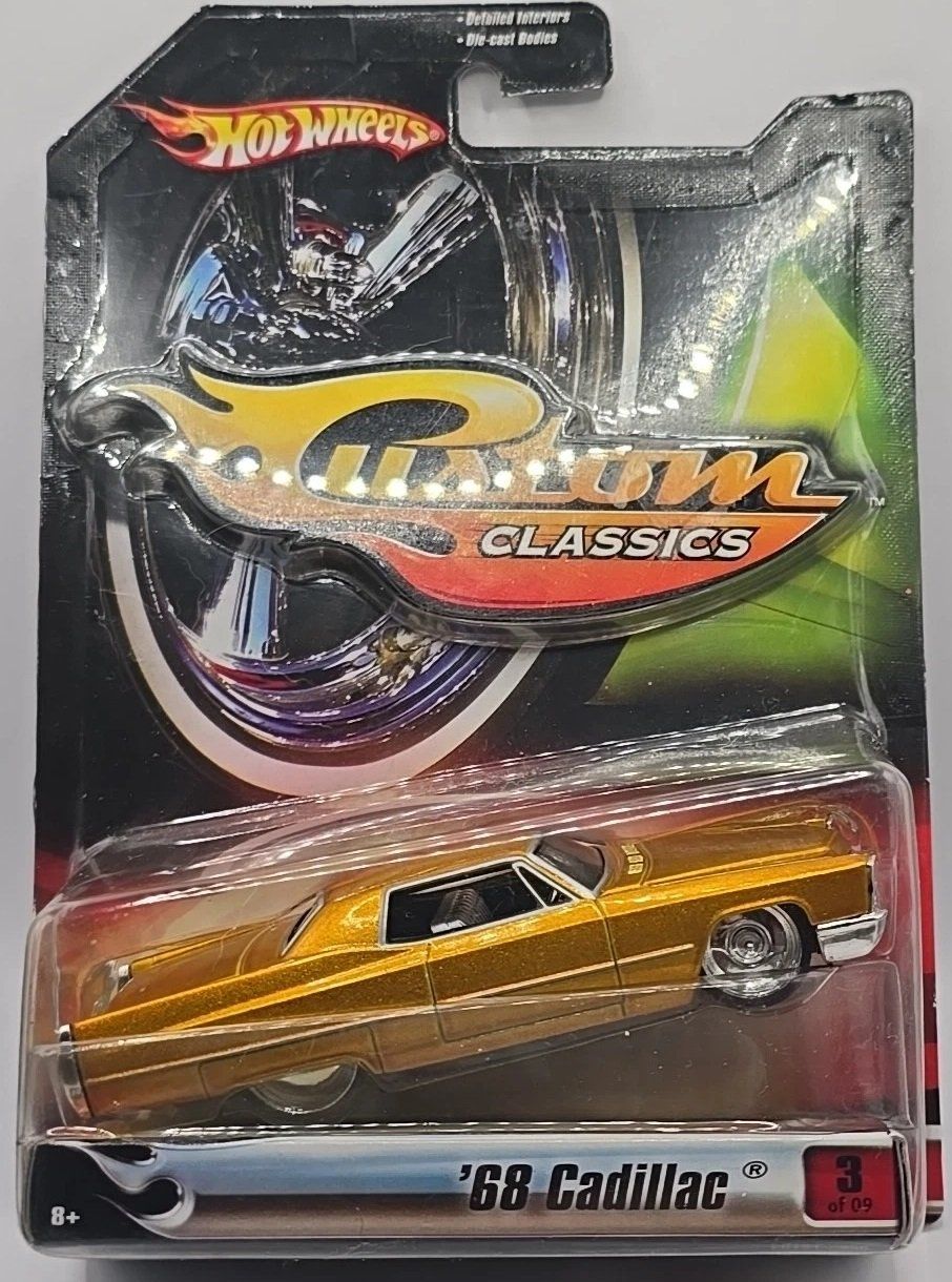 Mazda Modellautos: Hotwheels Custom Classics: Cadillac "Gold" 1968 1:50 – Neu und originalverpackt aus Tramelan von kha_jvd5