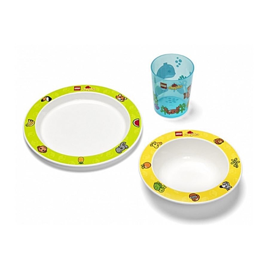 Set di piatti: LEGO® Kindergeschirr 2x Teller, 1 Becher – Nuovo e nell'imballaggio originale da Wettingen venduto da kochshop 2