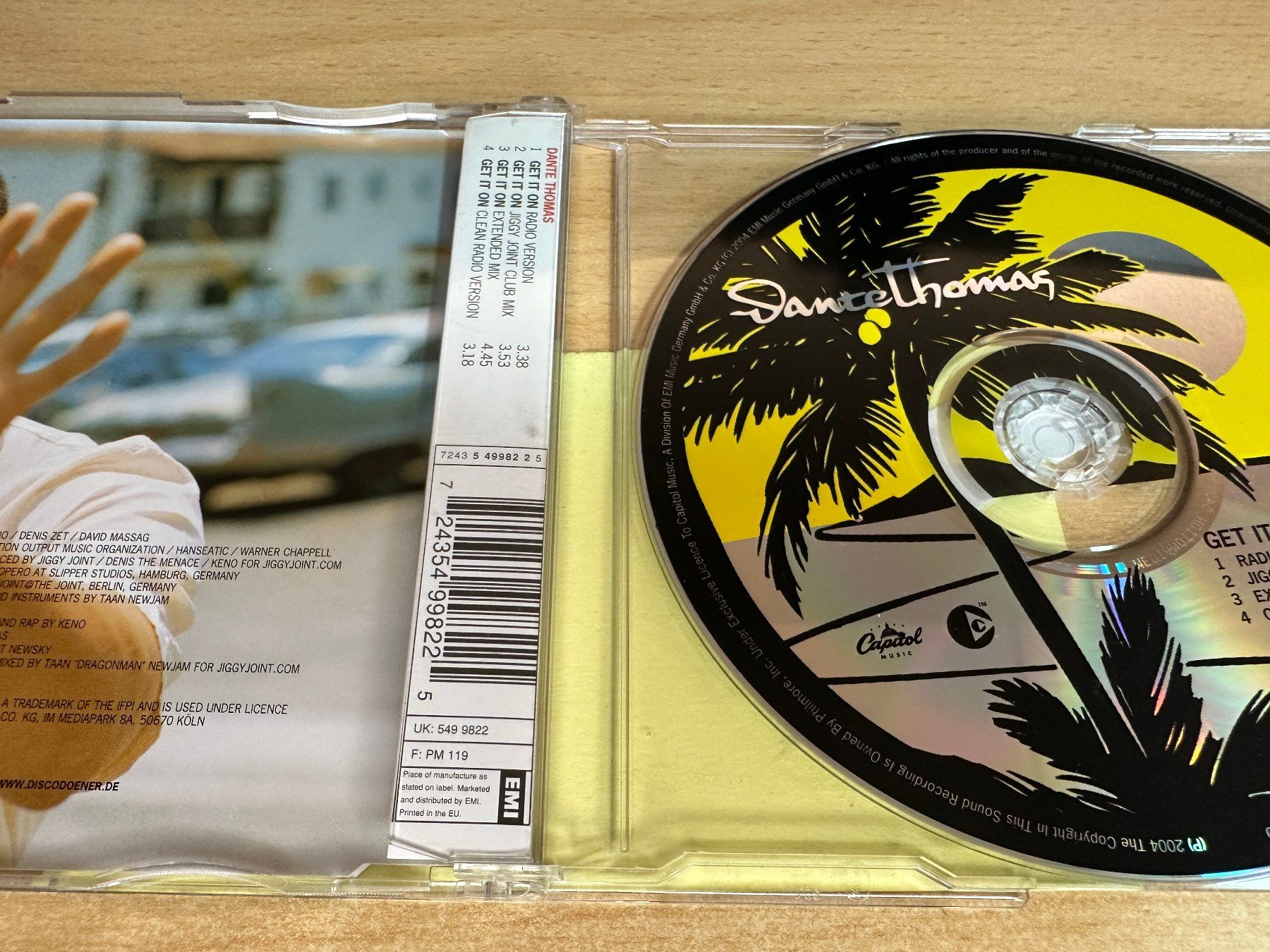 CD: Dante Thomas – Get It On  Single CD – Usato da Rikon im Tösstal venduto da Alpenmutz 1