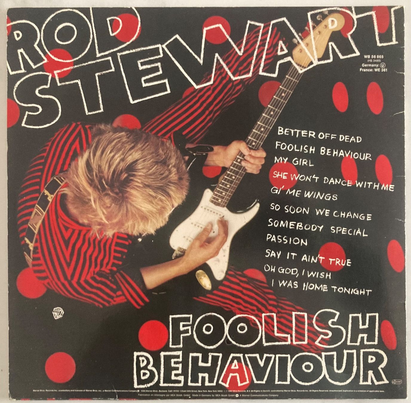 Dischi in vinile: ROD STEWART - FOOLISH BEHAVIOUR – Usato da Poliez-Pittet venduto da Newtown-Records 1