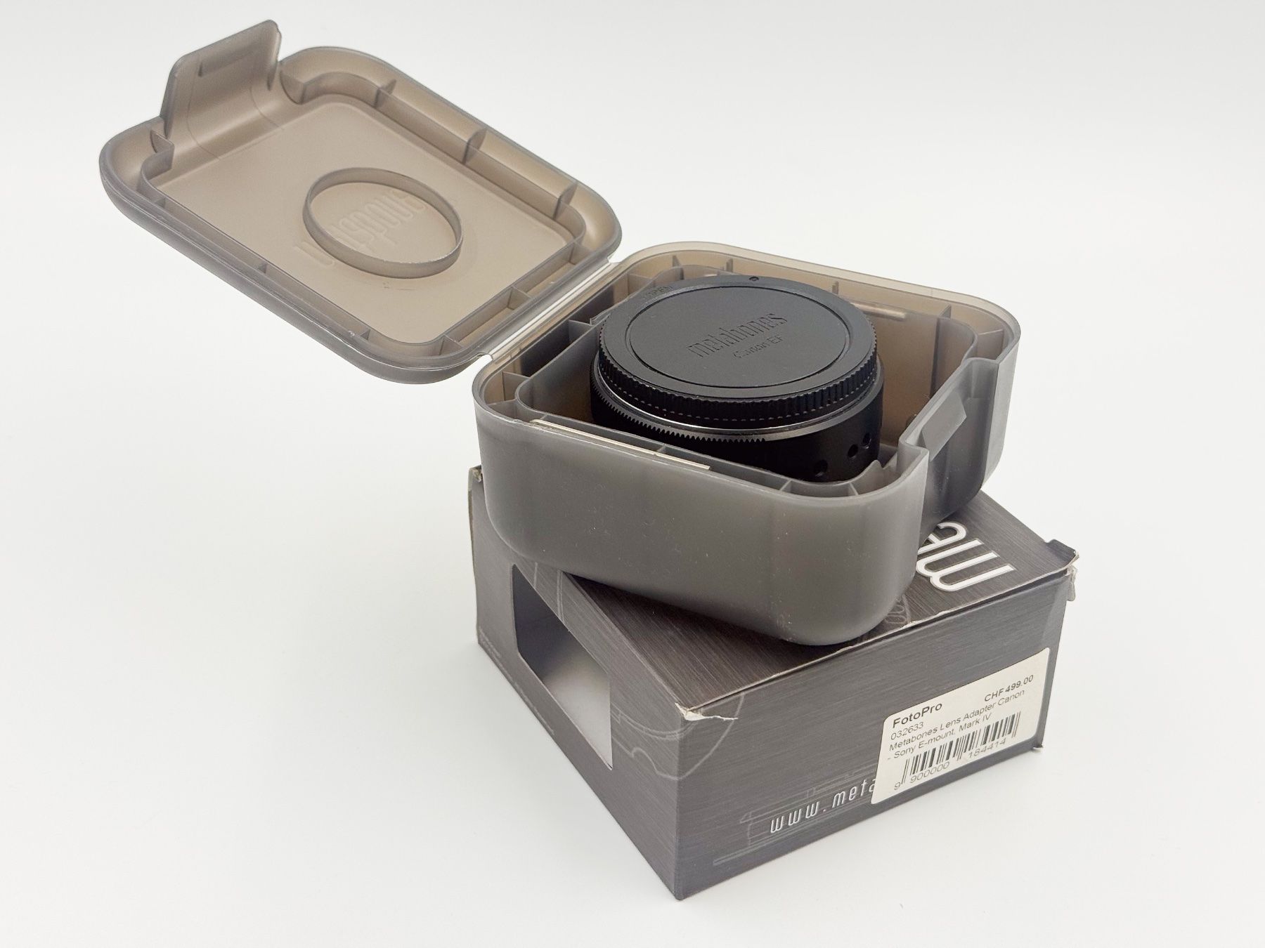 Metabones Adattatori foto: Metabones Adapter:  Canon EF Objektive auf Sony E mount – Usato da Zürich venduto da pixeltom 2