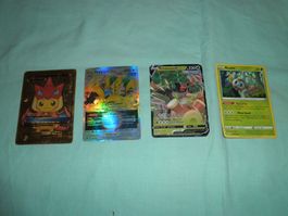 4 Pokèmon-Karten. Siehe Bilder. Alles muss weg.