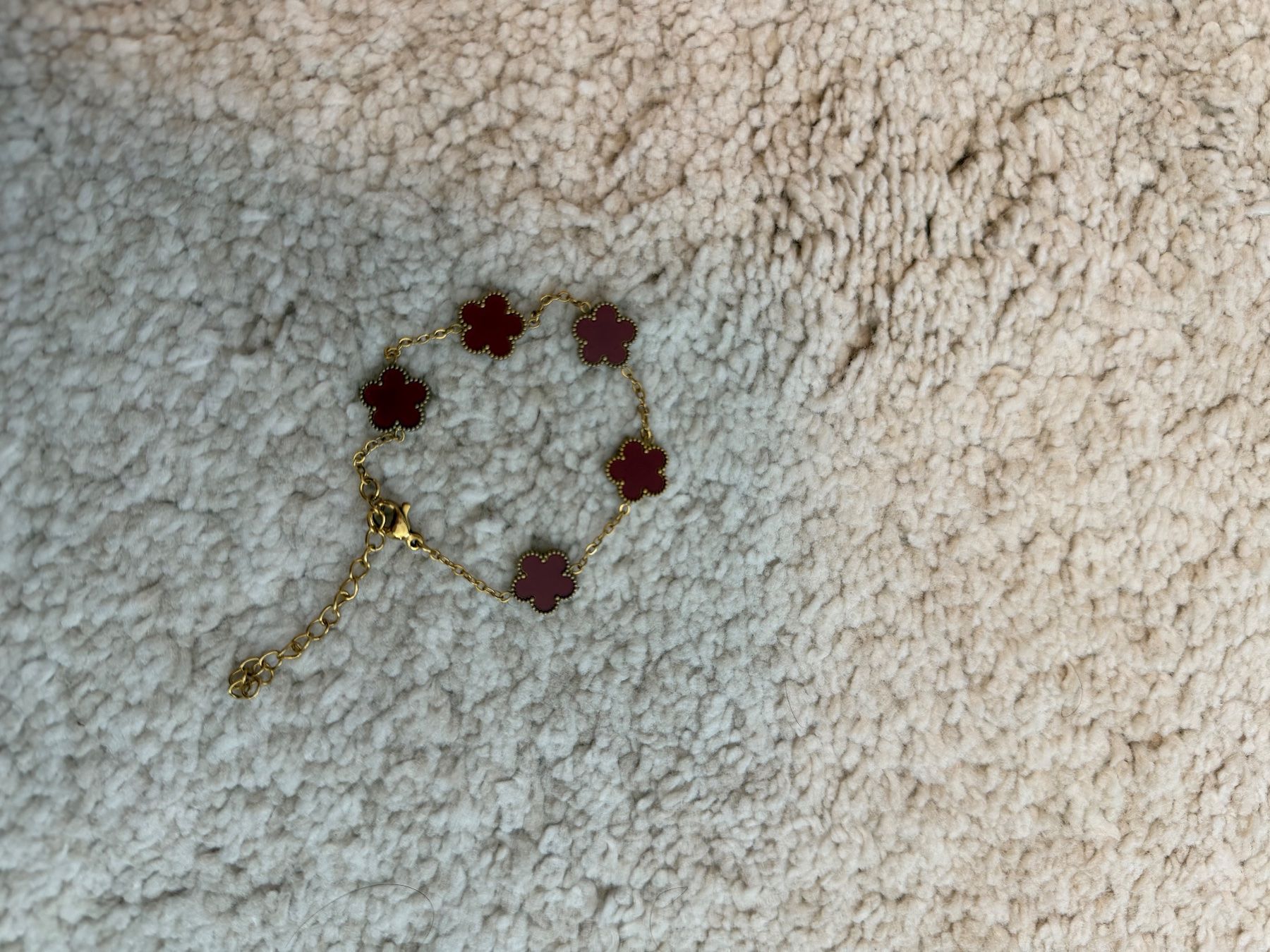 Catenine: Armkette Gold / Rot – Nuovo (secondo la descrizione) da Nebikon venduto da karin.5 3