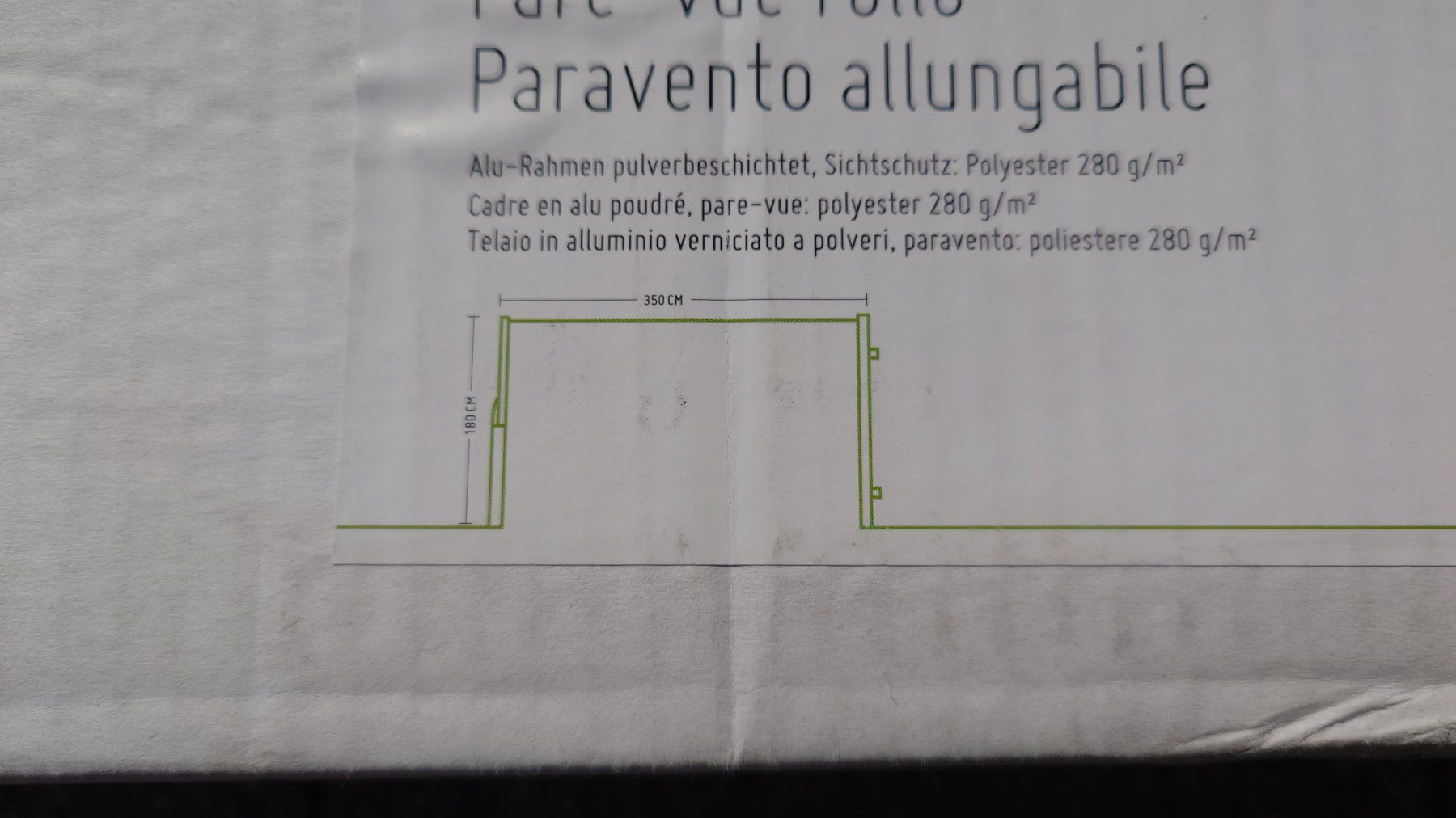 Tende da sole: Seitenmarkise – Nuovo e nell'imballaggio originale da Bubikon venduto da marchard