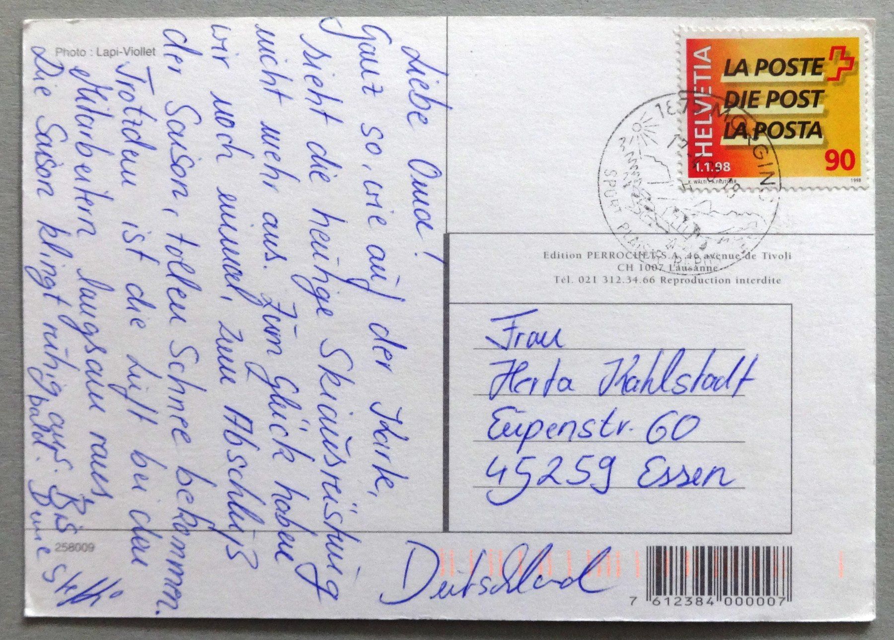 Cartes postales: Arrivée d'une course de ski – D'occasion à Fétigny par Billy2miny 1