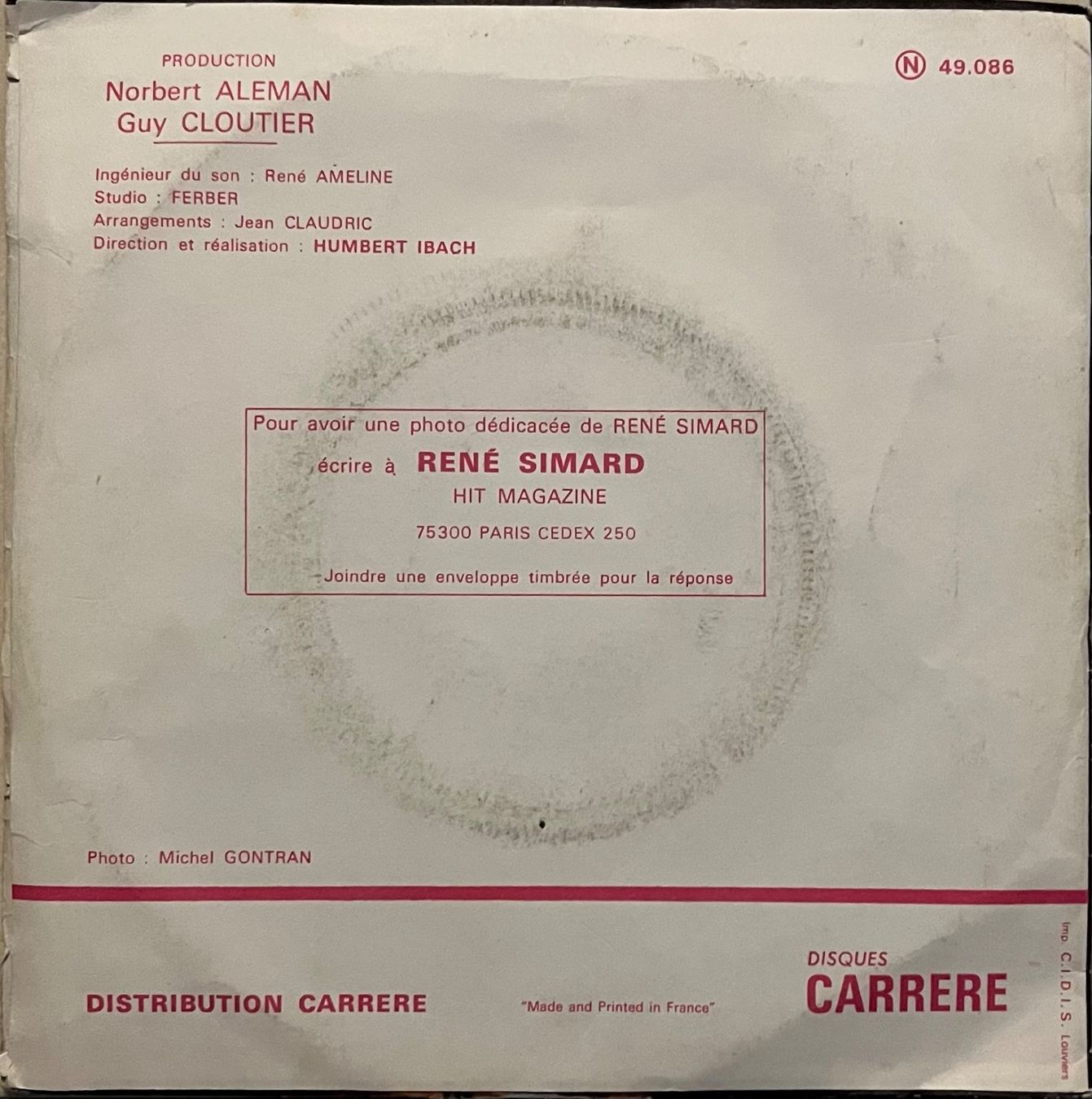 Dischi in vinile: RENE SIMARD - LE MONDE DE WALT DISNEY – Usato da Bussigny venduto da vinyl-pas-cher 1