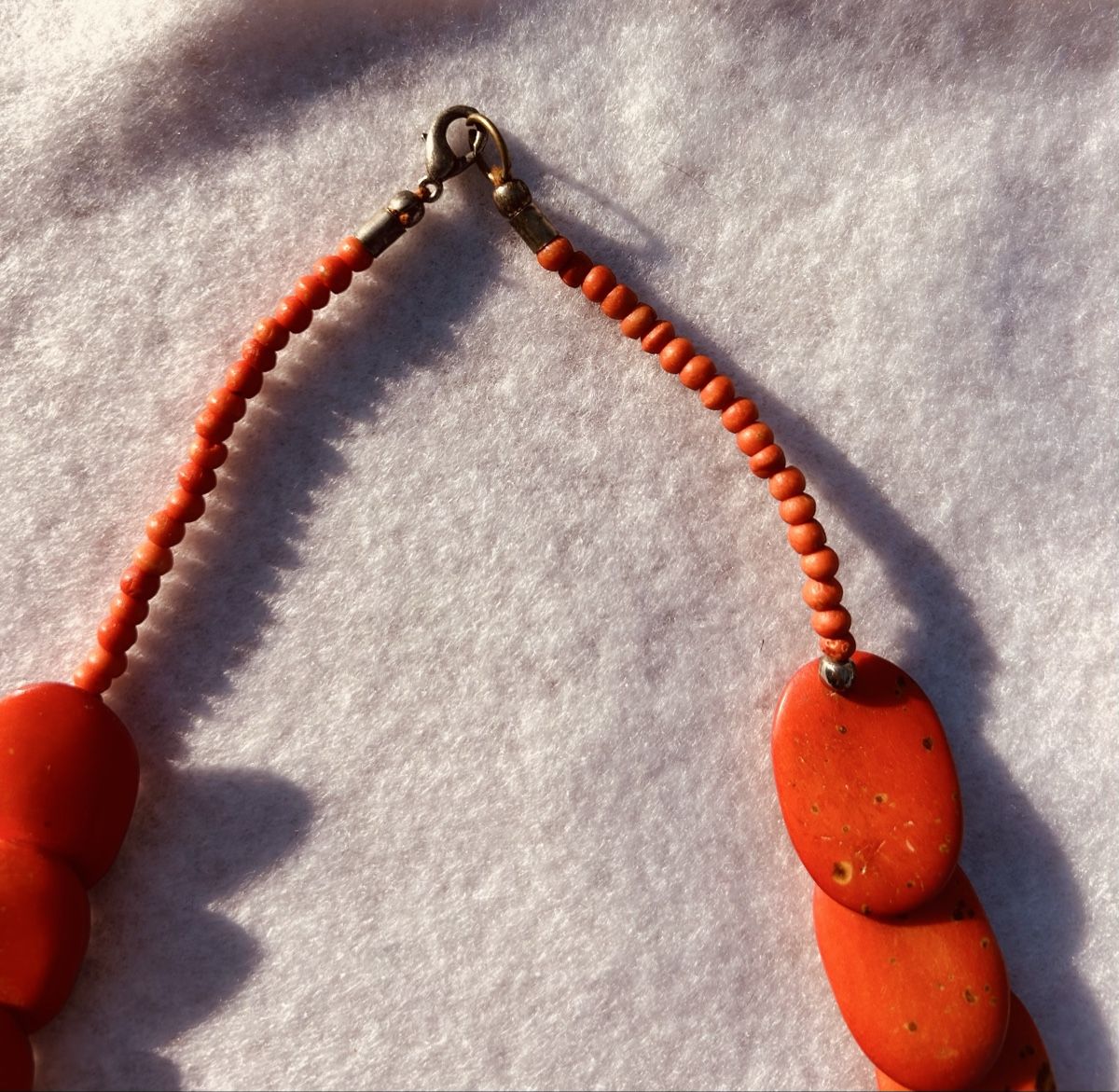 Ketten: Collier en jaspe rouge – Gebraucht aus Suscévaz von ade_t8x2 1