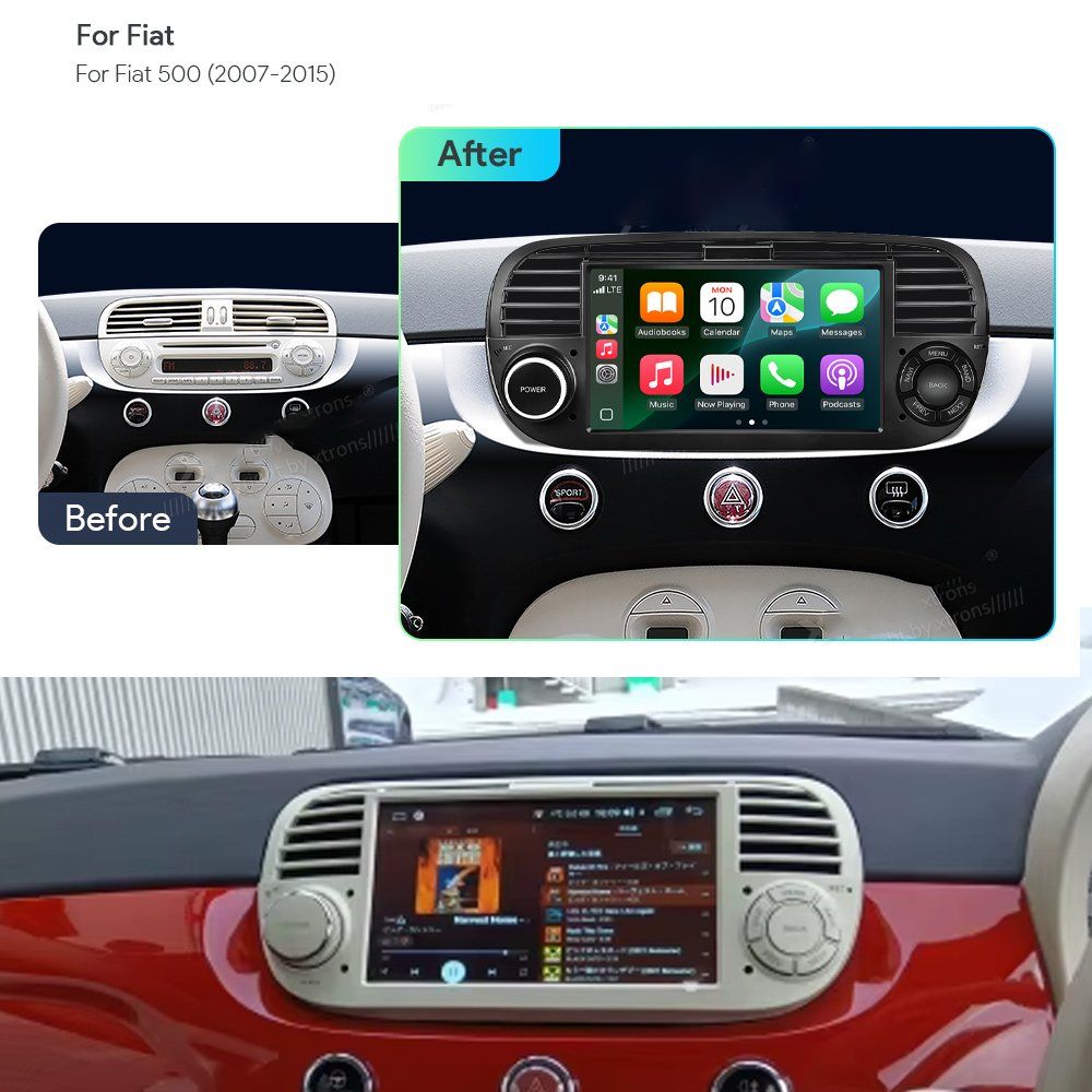 Navigatori: Fiat 500 Autoradio DAB+ Carplay Bluetooth GPS CD – Nuovo e nell'imballaggio originale da Chiasso venduto da online.shop 1