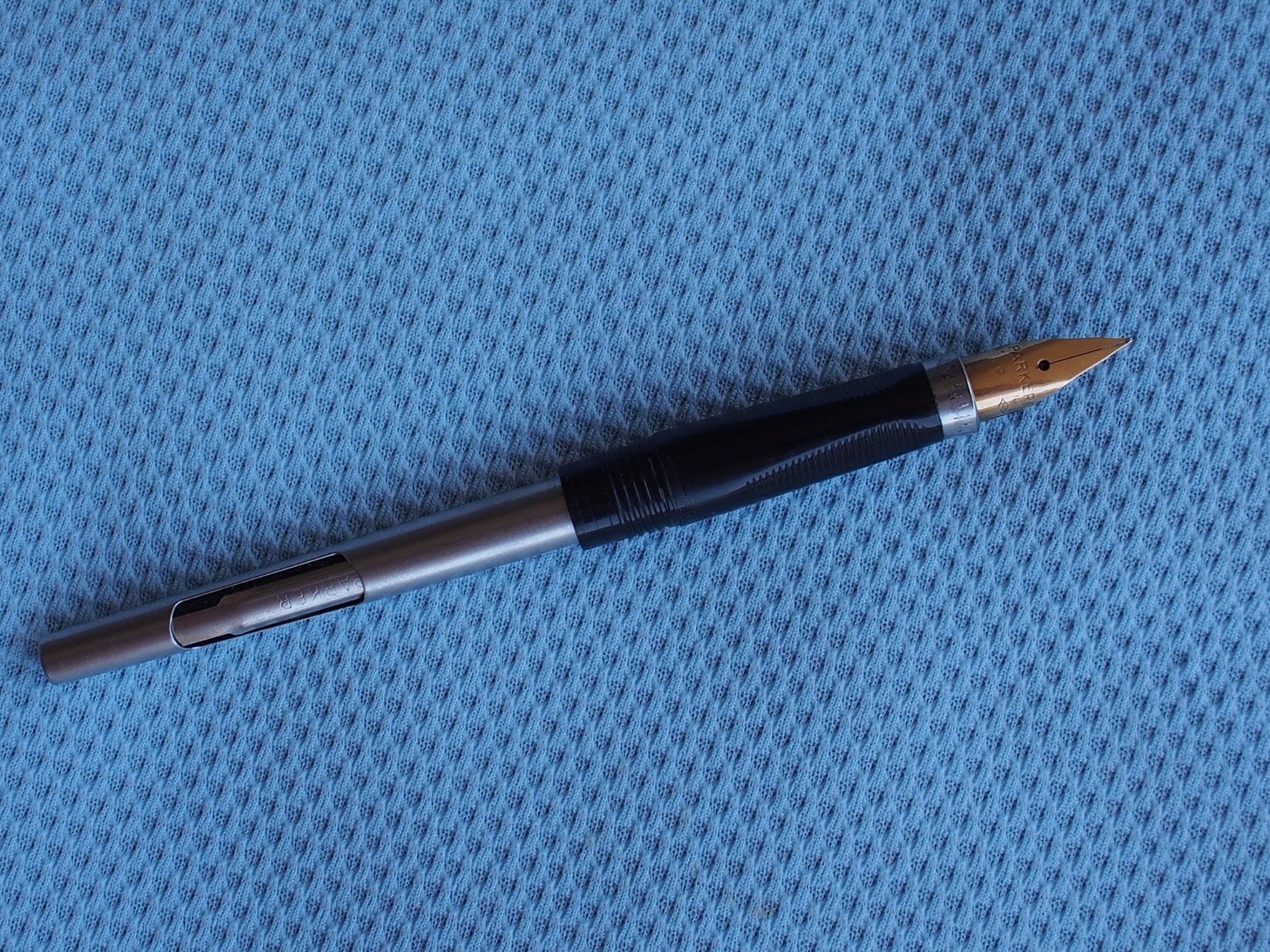 Waterman Stifte & Marker: PARKER 75, argent rayé. 1980- – Gebraucht aus Meyrin von SRemka 9