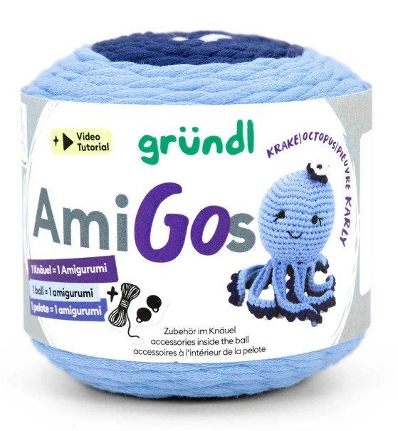 Gründl Lana: Amigurumi ... Amigos Karly BLEU – Nuovo e nell'imballaggio originale da St-Imier venduto da goodber 1