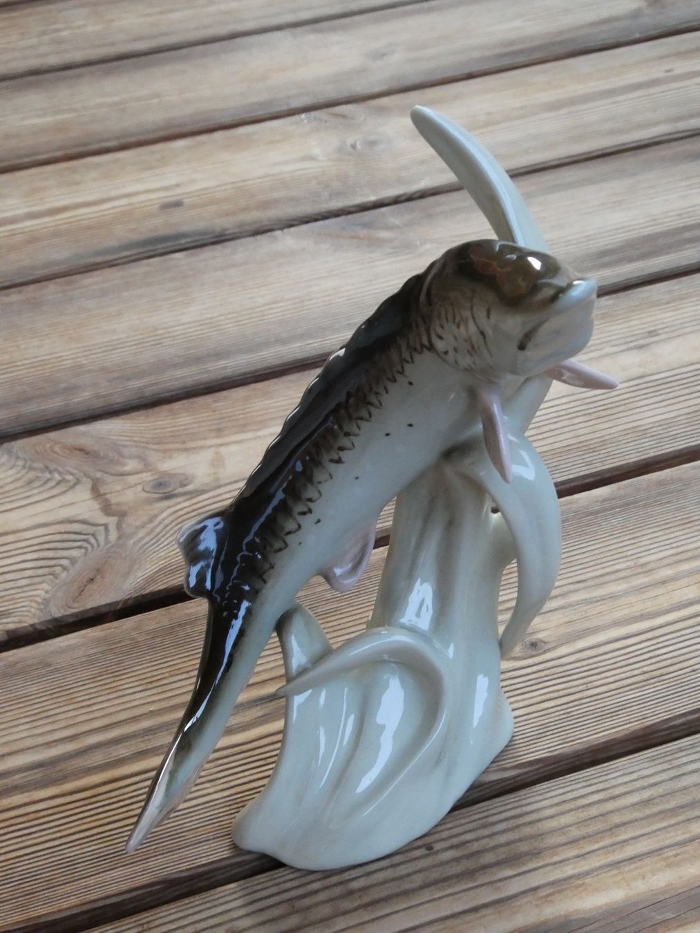 Statuette: Porzellanfigur grosser Hecht – Usato da Lüchingen venduto da Eeizo 6