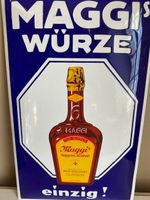 Maggi's Suppen-Würze Emailschild, Vintage Werbeschild