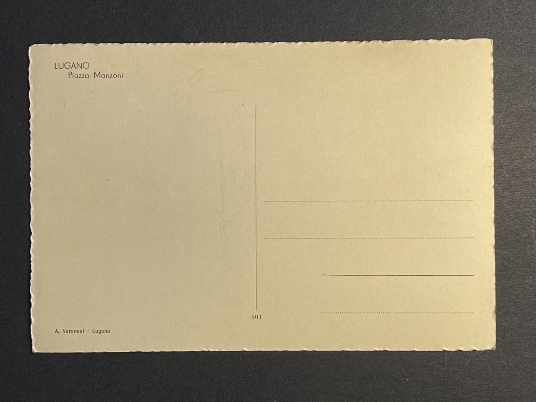 Cartoline postali: Lugano - Piazza Manzoni - Millet & Werner – Usato da Steg VS venduto da danwer74 1