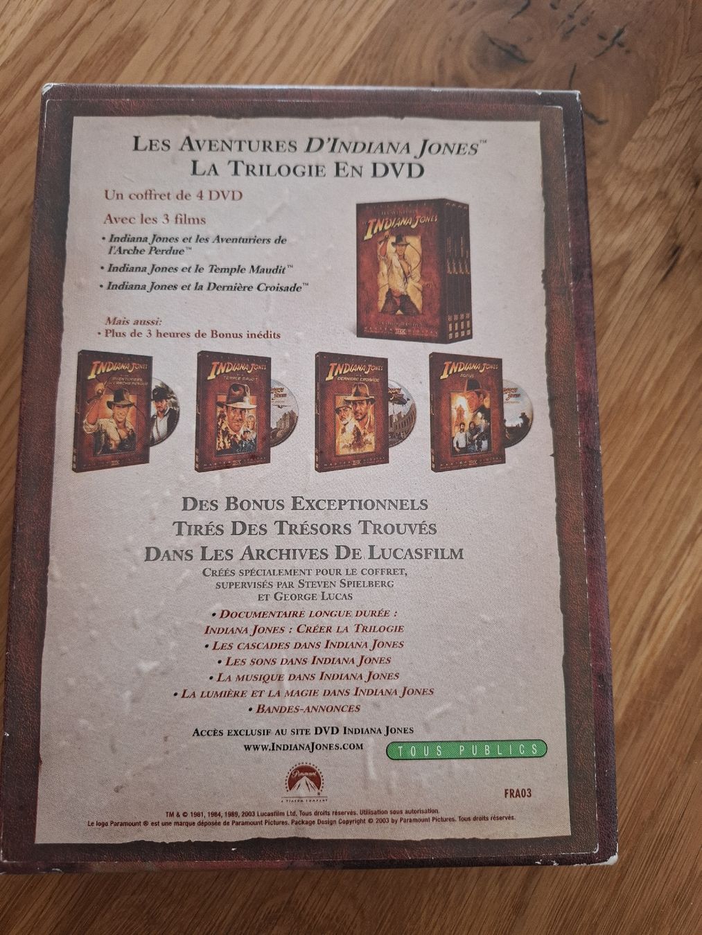 Tutti i DVDs: Indiana Jones Trilogie DVD Sammlung – Usato da Siebnen venduto da kar_gxl6 1
