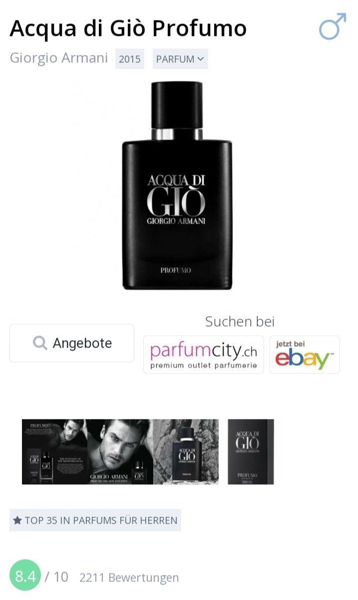 Armani Profumi & Eau de Toilette: 2 ml ACQUA DI GIO PROFUMO ABFÜLLUNG – Nuovo (secondo la descrizione) da St. Gallen venduto da CaliSunshine 2
