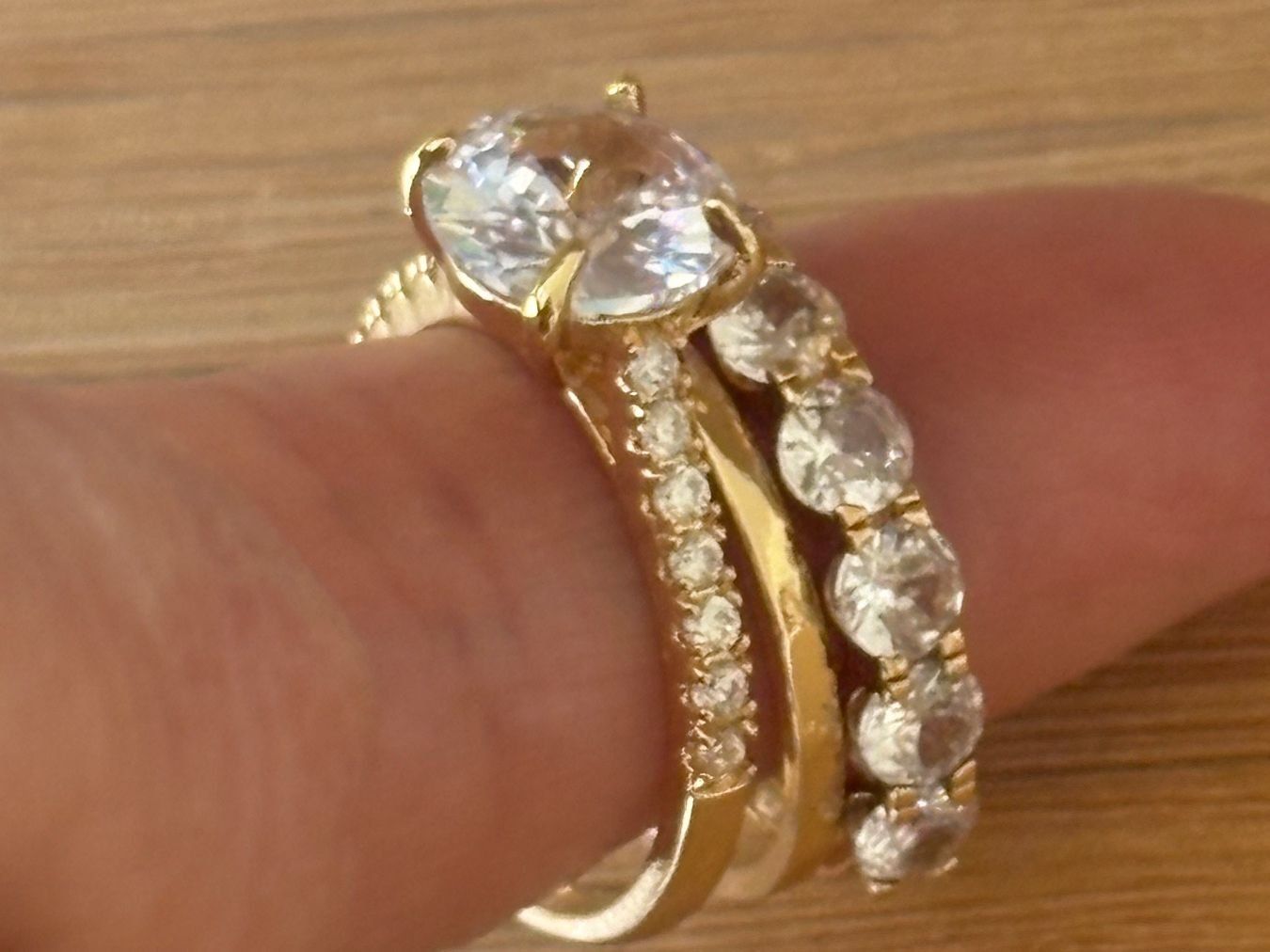 Ringe: Luxus Elegante Trio Gr:17/7 Ring   Farbe: Gold – Neu (gemäss Beschreibung) aus Bremgarten AG von nullpunktnull 5