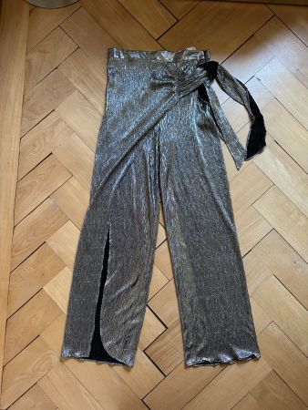 ZARA - Glitzer Party Plisseehose M