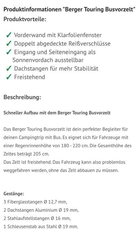 Vorzelte & Markisen: Vorzelt – Gebraucht aus Hasliberg Goldern von Alpegemschi 1