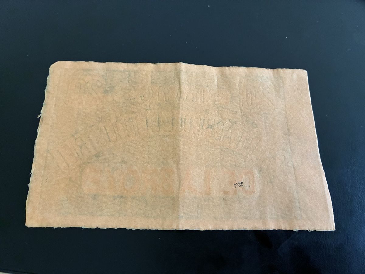 Banknoten: 20 Franken 1866 – Gebraucht aus Dällikon von Woldbanknoten 2