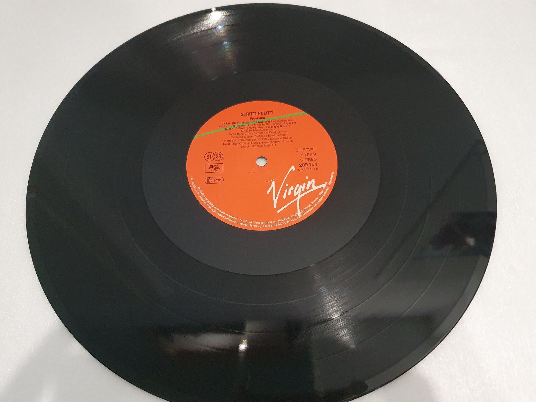 Schallplatten: Scritti Politti – Provision – Gebraucht aus Uster von Vinyl-Leidenschaft 5